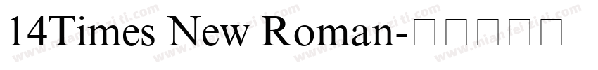 14Times New Roman字体转换